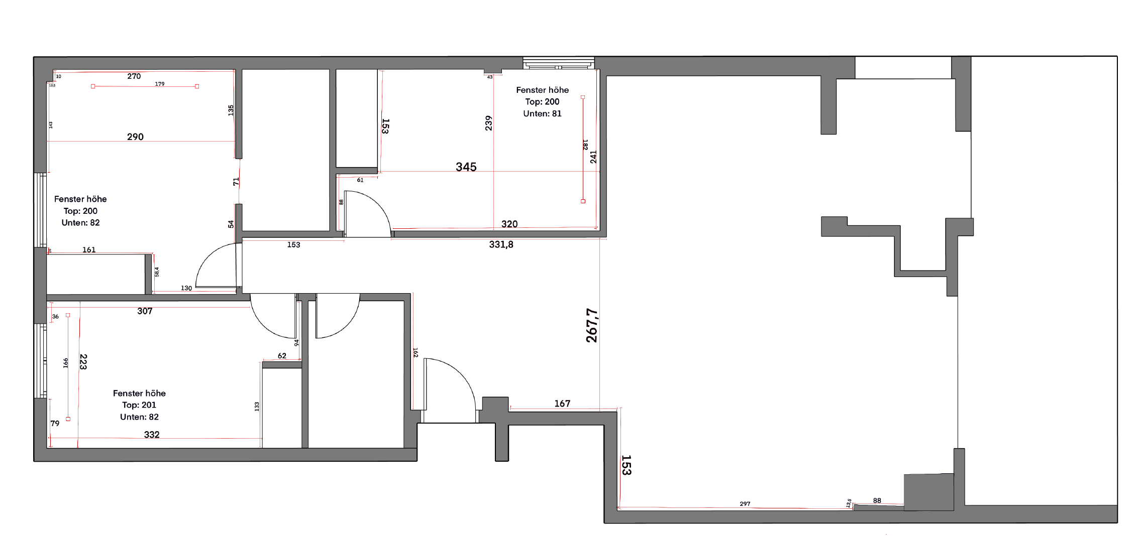 Grundriss der Wohnung